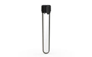 Aviator CR - Tube 120MM with Inner Seal & Tamper - Clear Natural (Transparent) with Opaque Black Lid - Copackr.com