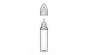 Chubby Gorilla - 20ML Unicorn Bottle - Clear Bottle / Clear Cap - V3 - With Reducer Tip - Copackr.com