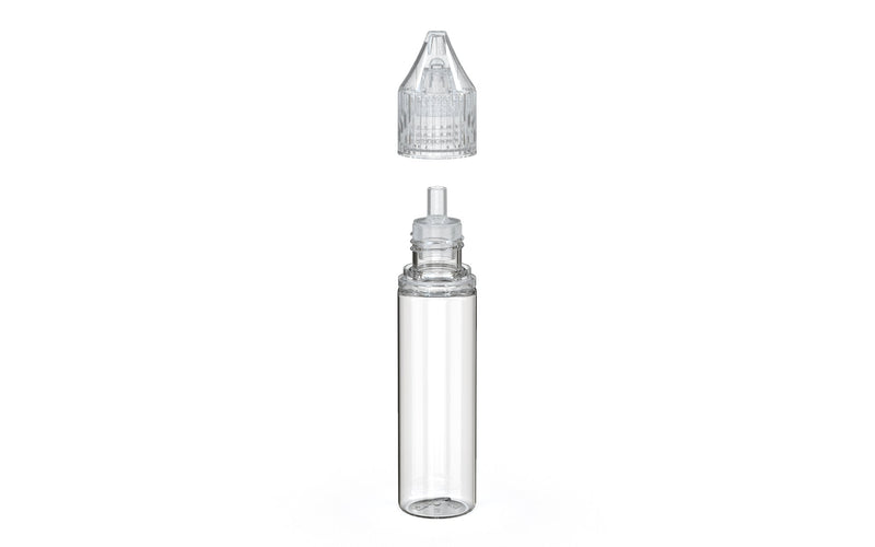Chubby Gorilla - 20ML Unicorn Bottle - Clear Bottle / Clear Cap - V3 - With Reducer Tip - Copackr.com