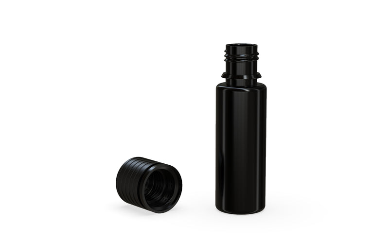 Chubby Gorilla Spiral CR 16.5ML unicorn bottle, opaque black bottle with opaque black child-resistant cap, multiple units