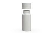 Chubby Gorilla Spiral CR 100ML unicorn bottle, opaque white bottle with opaque white child-resistant cap, cap detail