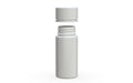 Chubby Gorilla Spiral CR 100ML unicorn bottle, opaque white bottle with opaque white child-resistant cap, cap detail