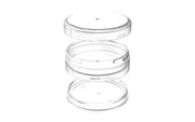 X2 Dual Compartment Pouch Container by Chubby Gorilla® - 40G - Clear Natural with Clear Natural Lid - Copackr.com