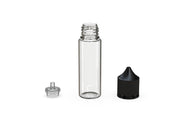 Chubby Gorilla - 50ML Unicorn Bottle - Clear Bottle / Black Cap - V3 - With Reducer Tip - Copackr.com