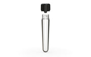 Aviator CR - Tube 100MM with Inner Seal & Tamper - Clear Natural (Transparent) with Opaque Black Lid - Copackr.com