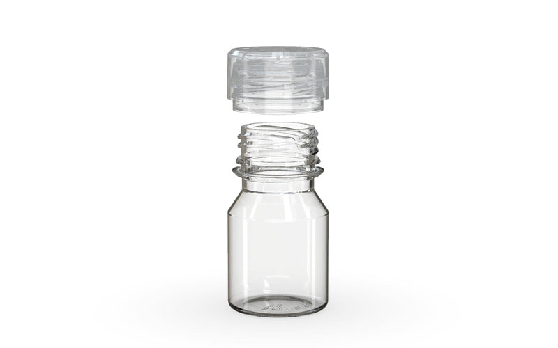 Chubby Gorilla Aviator Shot Bottle 30ml - Clear bottle & Clear Cap - Copackr.com