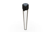 Aviator CR - Tube 113MM with Inner Seal & Tamper - Clear Natural Transparent with Opaque Black Lid - Copackr.com