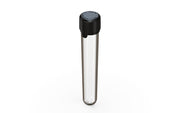 Aviator CR - Tube 120MM with Inner Seal & Tamper - Clear Natural (Transparent) with Opaque Black Lid - Copackr.com