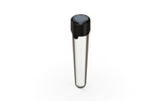 Aviator CR - Tube 100MM with Inner Seal & Tamper - Clear Natural (Transparent) with Opaque Black Lid - Copackr.com