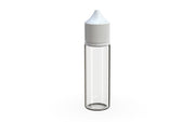 Chubby Gorilla - 50ml Unicorn Bottle - Clear Bottle / White Cap - V3 - With Reducer Tip - Copackr.com