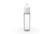 Chubby Gorilla - 20ML Unicorn Bottle - Clear Bottle / White Cap - V3 - With Reducer Tip - Copackr.com