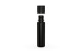 Chubby Gorilla Spiral CR 20ML unicorn bottle, opaque black bottle with opaque black child-resistant cap, cap detail