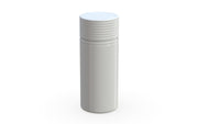 Chubby Gorilla Spiral CR 100ML unicorn bottle, opaque white bottle with opaque white child-resistant cap, side view