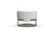 30CC/1FL.OZ/30ML Aviator CR - Container With Inner Seal & Tamper - Clear Natural With Opaque White Lid - Copackr.com