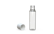 Chubby Gorilla Spiral CR 20ML unicorn bottle, clear natural bottle with opaque white child-resistant cap, multiple units