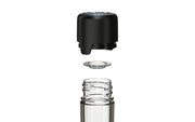 Aviator CR - Tube 120MM with Inner Seal & Tamper - Clear Natural (Transparent) with Opaque Black Lid - Copackr.com