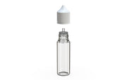 Chubby Gorilla - 50ml Unicorn Bottle - Clear Bottle / White Cap - V3 - With Reducer Tip - Copackr.com