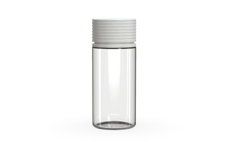 Chubby Gorilla Spiral CR 100ML bottle, clear natural with opaque white cap