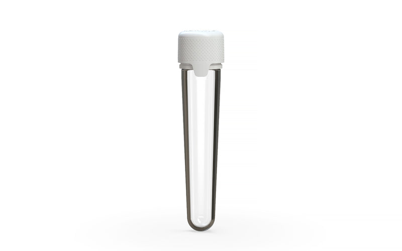 Aviator CR - Tube 100MM with Inner Seal & Tamper - Clear Natural (Transparent) with Opaque White Lid - Copackr.com