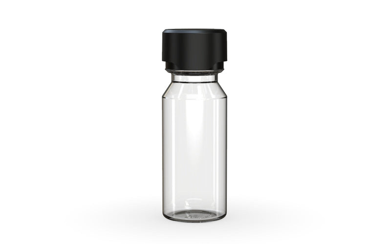 Chubby Gorilla Aviator Shot Bottle 60ml - Clear bottle & Black Cap - Copackr.com