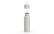 Chubby Gorilla Unicorn 50ml bottle, solid opaque white, side view