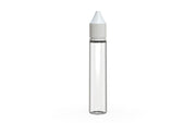Chubby Gorilla Unicorn 30ml bottle, clear natural with opaque white cap, front view
