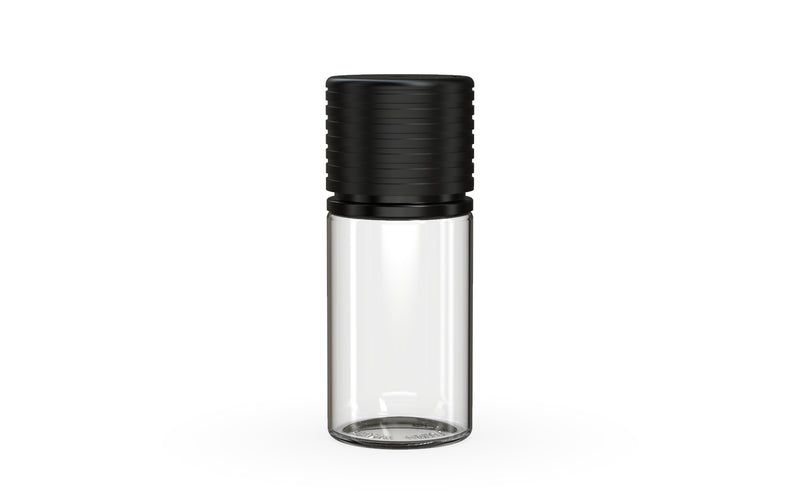 Chubby Gorilla Spiral CR 30ml Stubby Bottle - Clear Natural with Opaque Black Cap