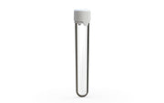 Aviator CR - Tube 120MM with Inner Seal & Tamper - Clear Natural (Transparent) with Opaque White Lid - Copackr.com