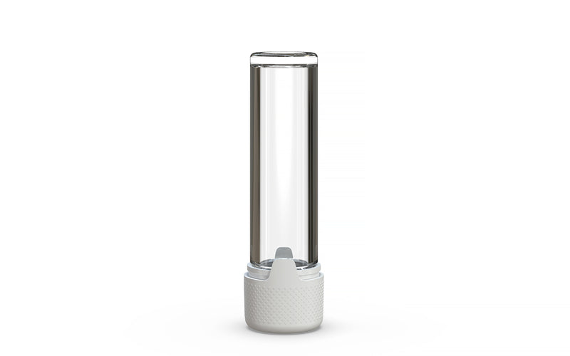 510 Cartridge Aviator CR Container Flat Top - Clear Natural With Opaque White Lid - Copackr.com