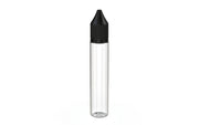 Chubby Gorilla - 30ML Unicorn Bottle - Clear Bottle / Black Cap - V3 - With Reducer Tip - Copackr.com