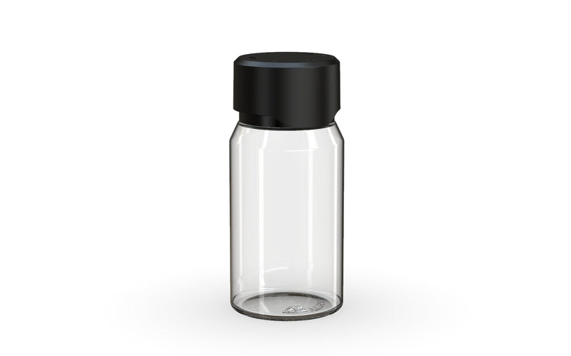 Chubby Gorilla Aviator Shot Bottle 60ml Mini - Clear bottle & Black Cap - Copackr.com