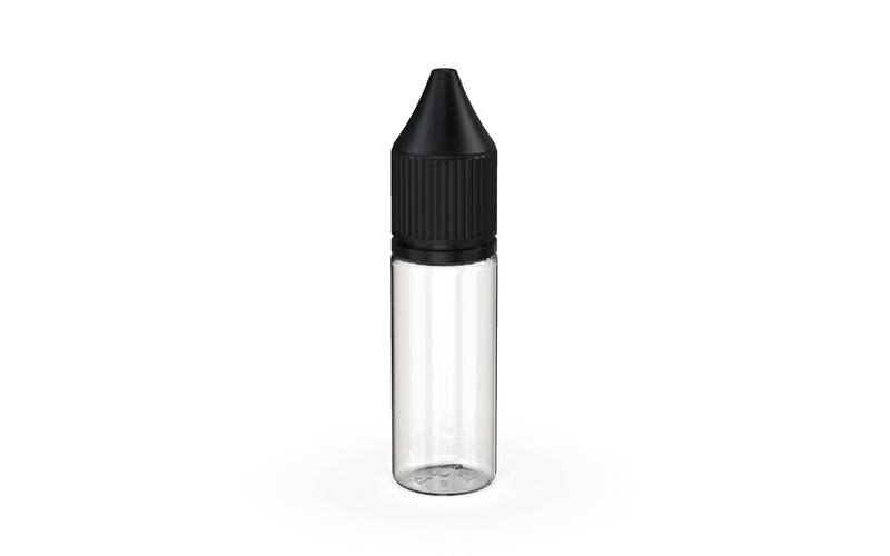 Chubby Gorilla - 15ML V3 Unicorn Bottle - Clear Bottle / Black Cap - V3 - With Reducer Tip - Copackr.com