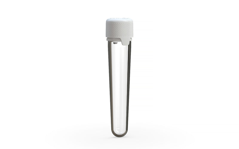 Aviator CR - Tube 100MM with Inner Seal & Tamper - Clear Natural (Transparent) with Opaque White Lid - Copackr.com