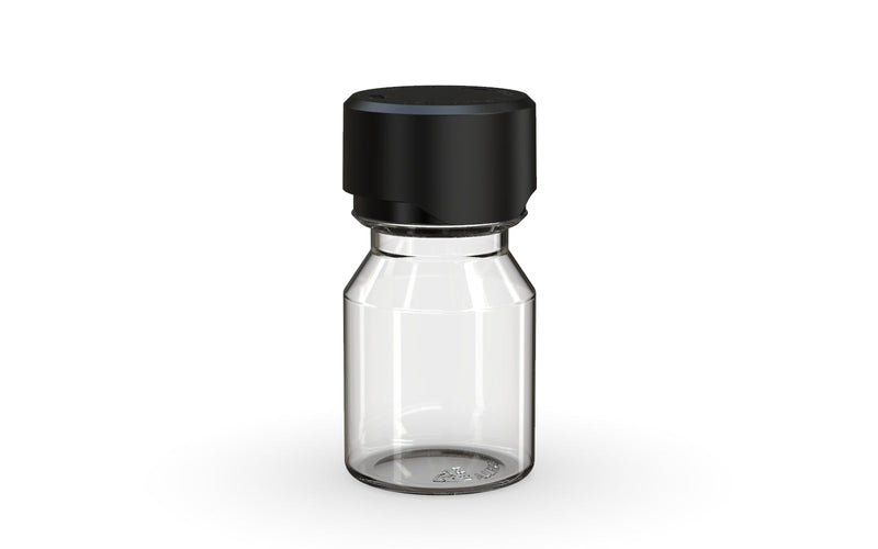 Chubby Gorilla Aviator Shot Bottle 30ml - Clear bottle & Black Cap - Copackr.com