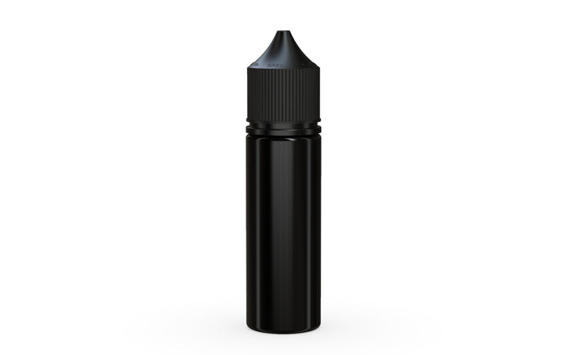 Chubby Gorilla Unicorn 50ml bottle, solid opaque black, front view