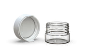 30CC/1FL.OZ/30ML Aviator CR - Container With Inner Seal & Tamper - Clear Natural With Opaque White Lid - Copackr.com