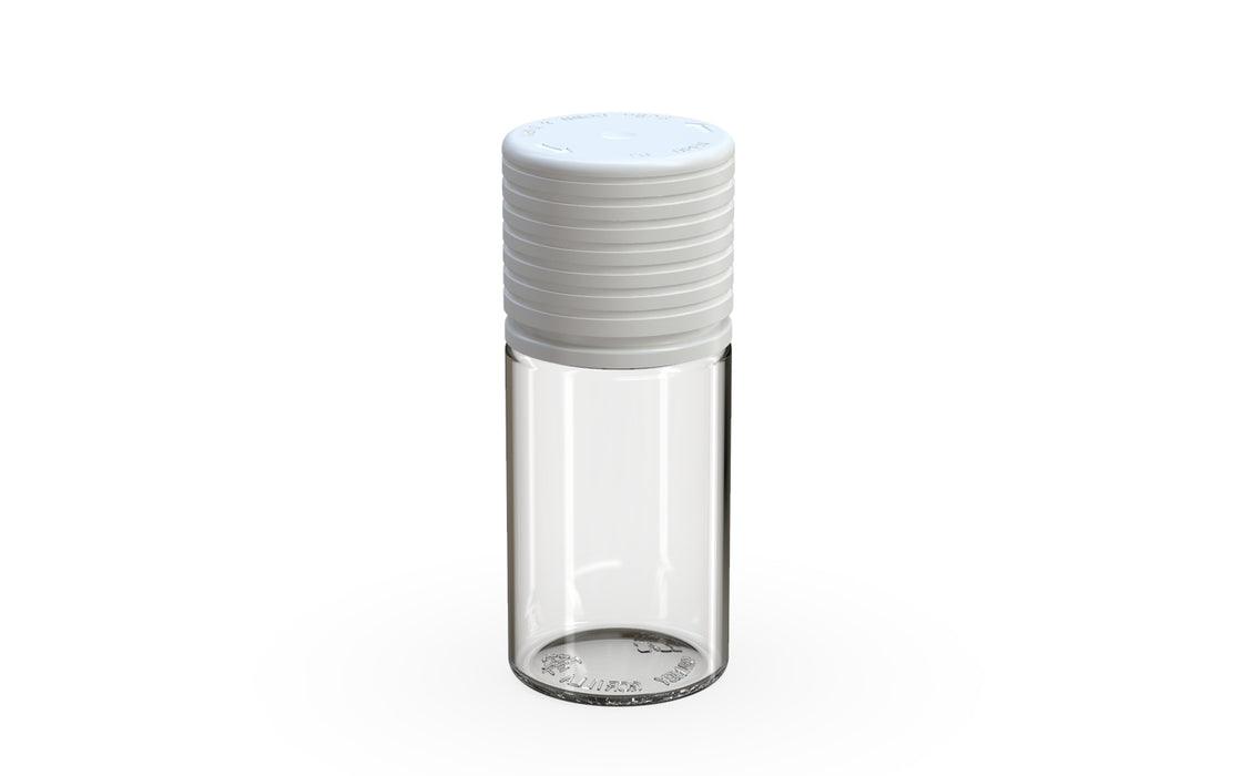 Chubby Gorilla Spiral CR 30ml Stubby Bottle - Clear Natural with Opaque White Cap