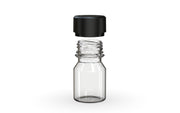 Chubby Gorilla Aviator Shot Bottle 30ml - Clear bottle & Black Cap - Copackr.com