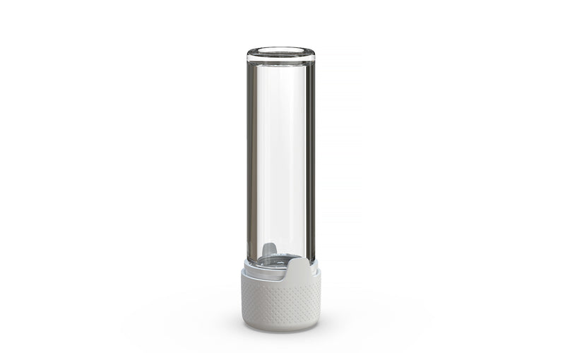 510 Cartridge Aviator CR Container Flat Top - Clear Natural With Opaque White Lid - Copackr.com