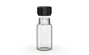 Chubby Gorilla Aviator Shot Bottle 60ml Mini - Clear bottle & Black Cap - Copackr.com