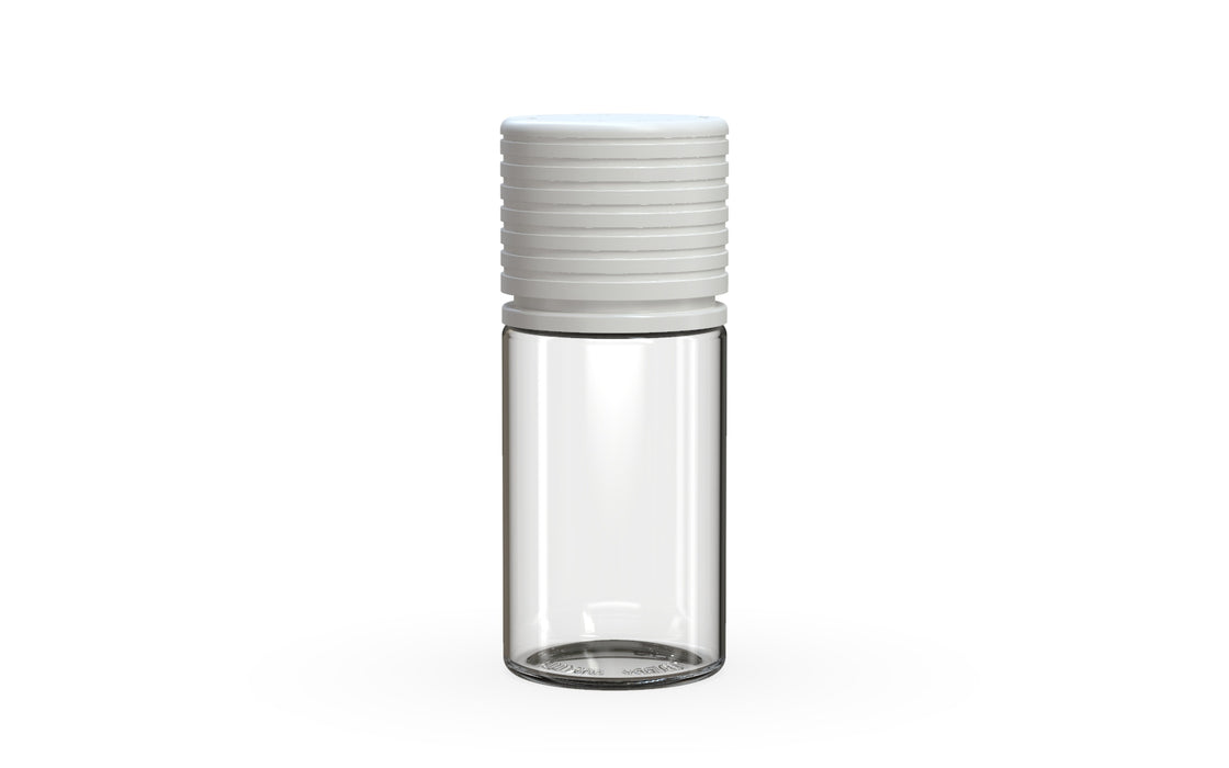 Chubby Gorilla Spiral CR 30ml Stubby Bottle - Clear Natural with Opaque White Cap