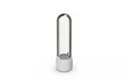 510 Cartridge Aviator CR Container Round Top - Clear Natural With Opaque Black Lid - Copackr.com