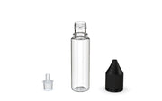 Chubby Gorilla - 20ML Unicorn Bottle - Clear Bottle / Black Cap - V3 - With Reducer Tip - Copackr.com