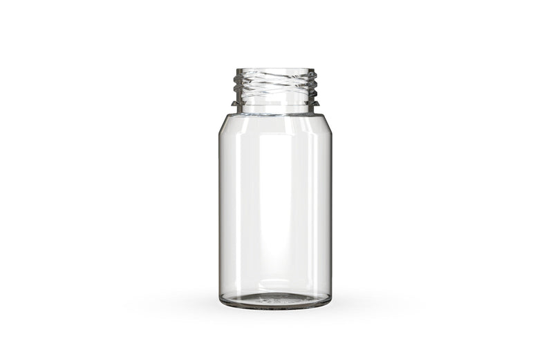 Chubby Gorilla Aviator Shot Bottle 60ml Mini - Clear bottle & Black Cap - Copackr.com