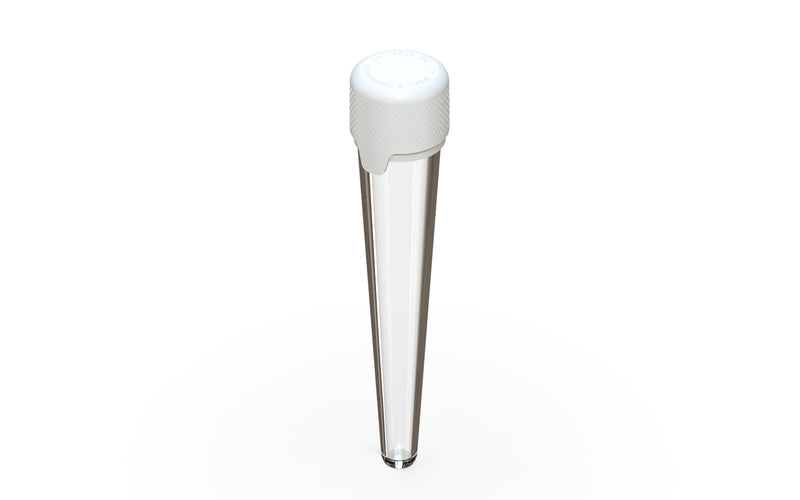 Aviator CR - Tube 113MM with Inner Seal & Tamper - Clear Natural Transparent with Opaque White Lid - Copackr.com