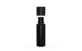 Chubby Gorilla Spiral CR 16.5ML unicorn bottle, opaque black bottle with opaque black child-resistant cap, cap detail