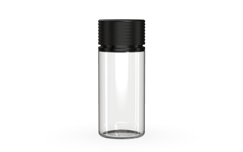 Chubby Gorilla Spiral CR 100ML bottle, clear natural with opaque black cap