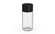 Chubby Gorilla Spiral CR 100ML bottle, clear natural with opaque black cap, side view