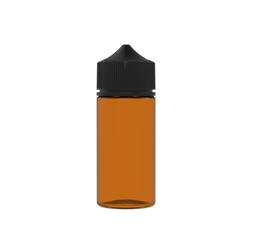 Chubby Gorilla 100ML Unicorn Bottle V3 Amber bottle with Black cap