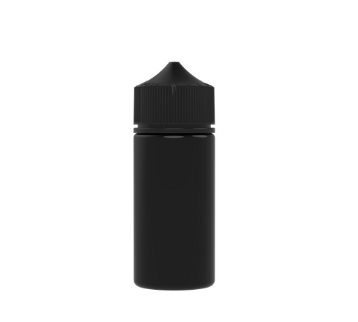 Chubby Gorilla 100ML Unicorn Bottle V3 Solid Black bottle and cap